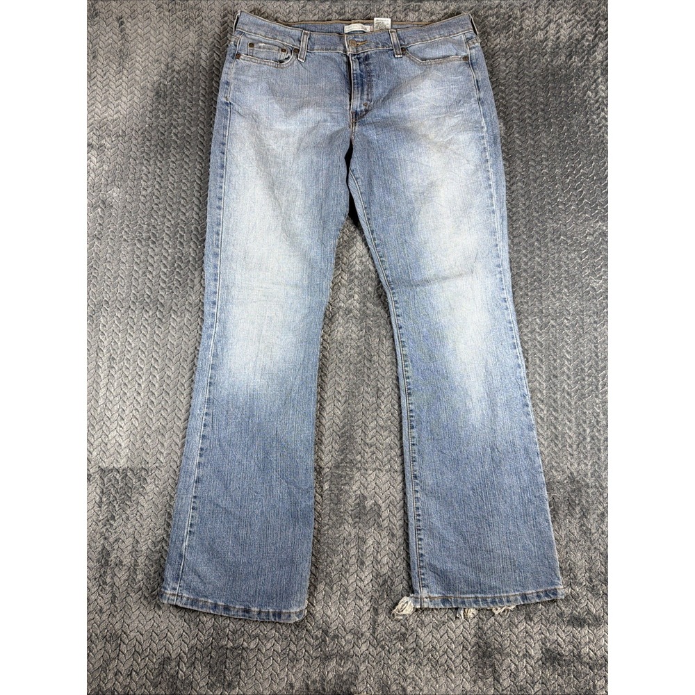 VTG Levis 515 Bootcut Jeans Womens 14M Stretch Blue Denim Mid Rise Light Wash